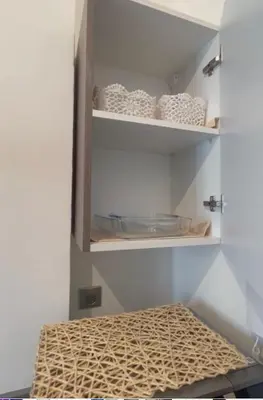 a cupboard with a bed in a room at Gorgeous 2 Bedrooms Apartment in Bourgogne in Casablanca