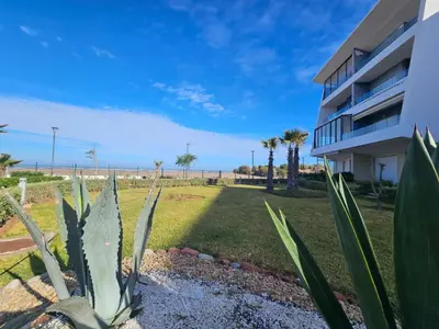 a plant in front of a building at Sidi Rahal Blue View, Beachfront wide seaview with pool in Sidi Rahal