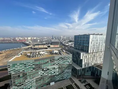 a view of a city from a building at Panoramic View from 14th floor in Casablanca