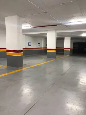 an empty parking garage with columns and a parking lot at Jade - Appartement Luxe - Casablanca in Casablanca