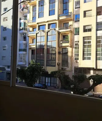 a view of a building from a window at Lovely Studio in the city centre with WIFI. in Casablanca