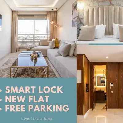 Keyless Smart door/ New /Free parking/Central