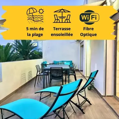 Appartement de vacances à 5 min de la plage