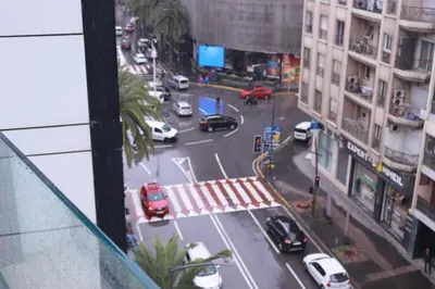 a view of a busy city street with cars at LUXE APPARTEMENT in Casablanca