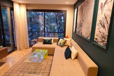 a living room with a couch and a table at studio ghandi in Casablanca