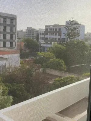 a view of a city skyline from a balcony at Casablanca Centre Confort Luxe Emplacement idéal in Maarif