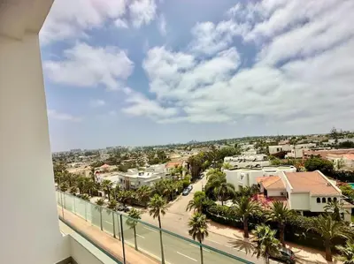 a view of a city from a balcony at Appartement Luxueux Spacieux & une Vue Panoramique in Casablanca