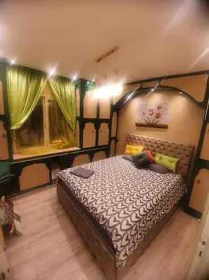 a bedroom with a large bed in a room at Grand et magnifique appartement in Casablanca