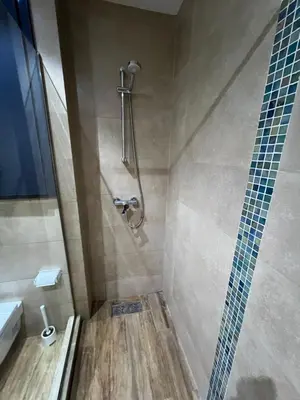 a bathroom with a shower and a sink at STUDIO CASABLANCA BEsT STAY 1 in Casablanca