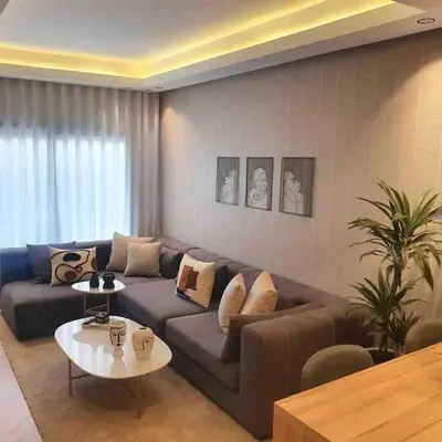 a living room with a couch and a table at Downtown Luxury Stay CIL in Casablanca