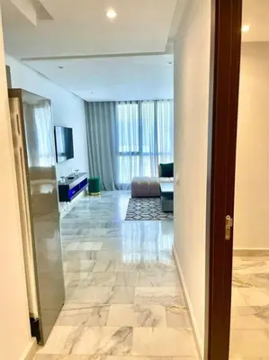 a view of a room with a living room at Casablanca in Casablanca