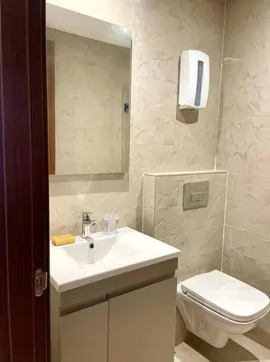 a bathroom with a sink and a toilet at Casablanca in Casablanca