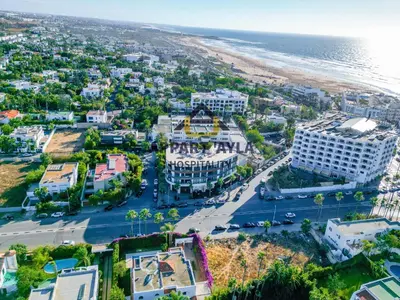 an aerial view of a city and the beach at Bright Spacious Suite- By Appart'Ayla in Casablanca