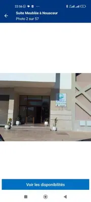 a screenshot of a website of a building at Suite Meublée à Nouaceur in Nouaceur