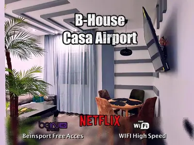 a magazine cover for a house casa airport with a room at Cozy Apartement B-House Airport in Berrechid