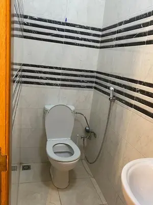 a bathroom with a toilet and a sink at Luxurious Holiday Home2 in Temara