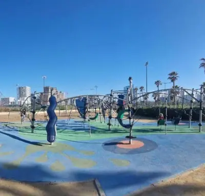 a park with a playground with a play structure at Beautiful apartment in the heart of Zenata in Aïn Harrouda