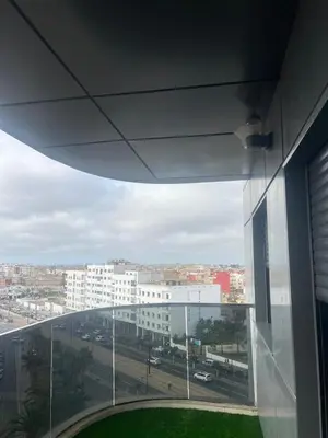 a view of a city from a window of a building at Charmant studio in Casablanca