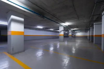 an empty parking lot in a parking garage at Appartement de haut standing au centre ville in Casablanca
