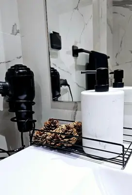 a coffee maker sitting on a counter in a bathroom at Cosy Appartement Rabat Agdal in Rabat