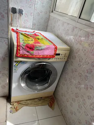a washing machine with a bag on top of it at Appartement de luxe in Casablanca