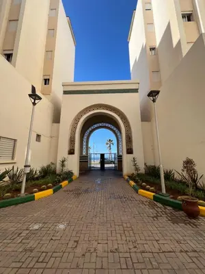 a view of the entrance to a building at L'Appart du Carousel in Rabat