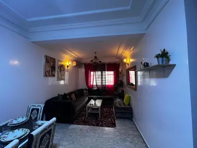 a living room with a couch and a table at Pure Space - by Nero in Casablanca