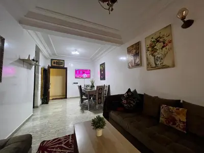 a living room with a couch and a table at Pure Space - by Nero in Casablanca