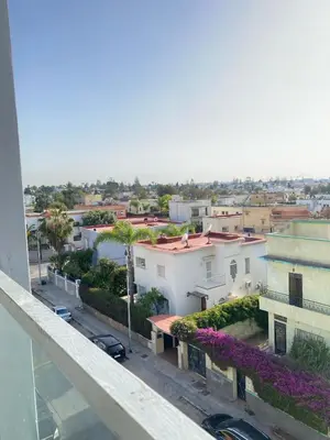 a view of a city from the balcony of a building at Appartement in Casablanca