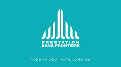 a logo for a presentation sans foundation at La passage inoubliable F in Bouznika
