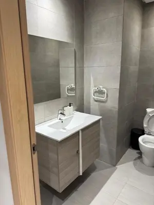 a bathroom with a sink and a toilet at Nice Studio rabat in Rabat