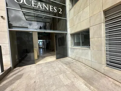 an entrance to a building with a sign on it at 360 Sea View - Marina - Spacious 3 BR Retreat in Casablanca