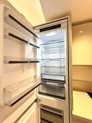 a refrigerator with its door open in a kitchen at Adresse remarquable casablanca in Casablanca