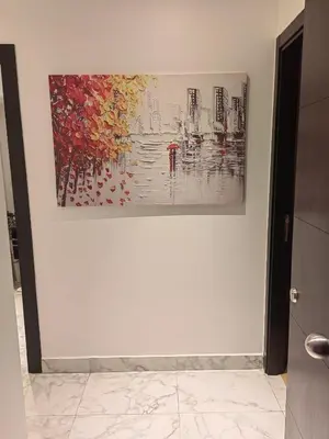a painting on a wall in a room at studio casa in Casablanca