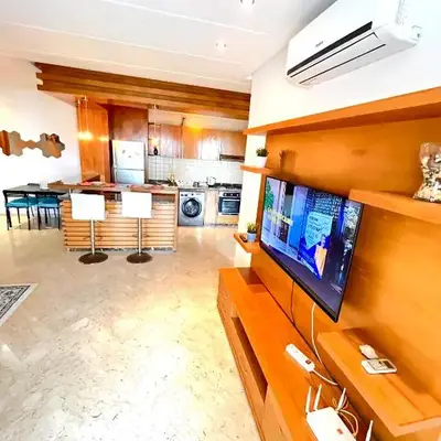 Seaside appartment with private pool
