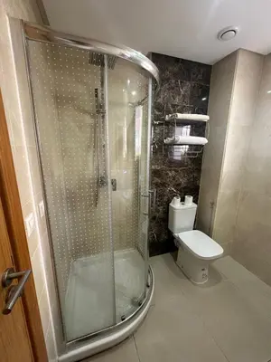 a bathroom with a shower and a toilet at Vivez Une Expérience Unique à ARMADA in Bouznika