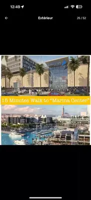 a screenshot of a website of a marina at Studio Cosy au Centre de Casablanca, Idéal pour Découvrir la Ville in Casablanca-Port