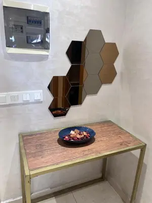 a bowl of food on a table with a wall at Appartement fraichement rénové à Agdal in Rabat