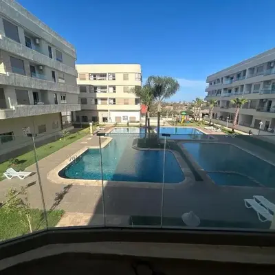 Belle Appt vue sur Piscine à Bouznika plage