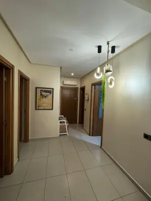an empty hallway with a room with at Dar al Bahr à Blanca beach Sidi Rehal in Sidi Rahal