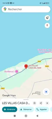a map of las villas casas cabanas del mar at Luxury family villa in Casablanca