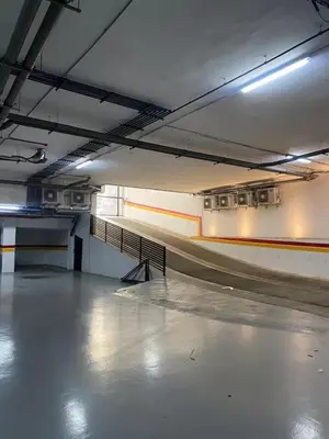 an empty parking garage with a train station at La Corniche - Seaside - Hassan II in Casablanca
