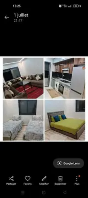 a collage of four pictures of a room at Maison vacances à bouznika in Bouznika