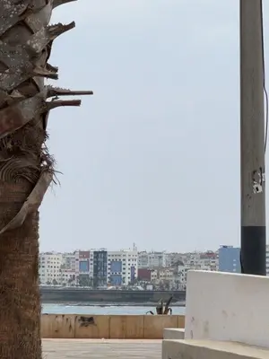 a view of the city from the roof of a building at Appartement luxe in Casablanca