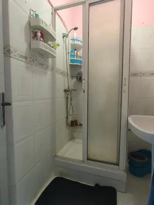 a bathroom with a shower and a sink at Mydar ocean in Rabat