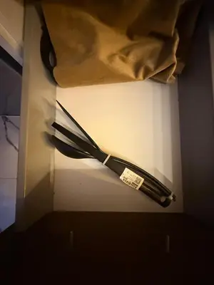 a pair of scissors sitting on top of a box at Superbe Modern Studio Casa City Center in Casablanca