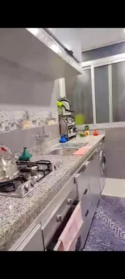 a kitchen with a sink and a stove top oven at Casablanca in Casablanca