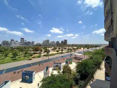 a view of a city from a building at CFC Casablanca - Luxury 1-Bedroom Apartment with Anfa Park View in Casablanca