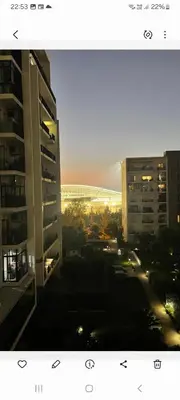 a view of a city with tall buildings at Luxury Stay Rabat Serenity in Rabat