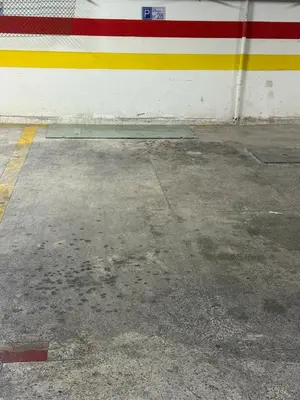 a door in a building with a concrete floor at Aziz in Casablanca